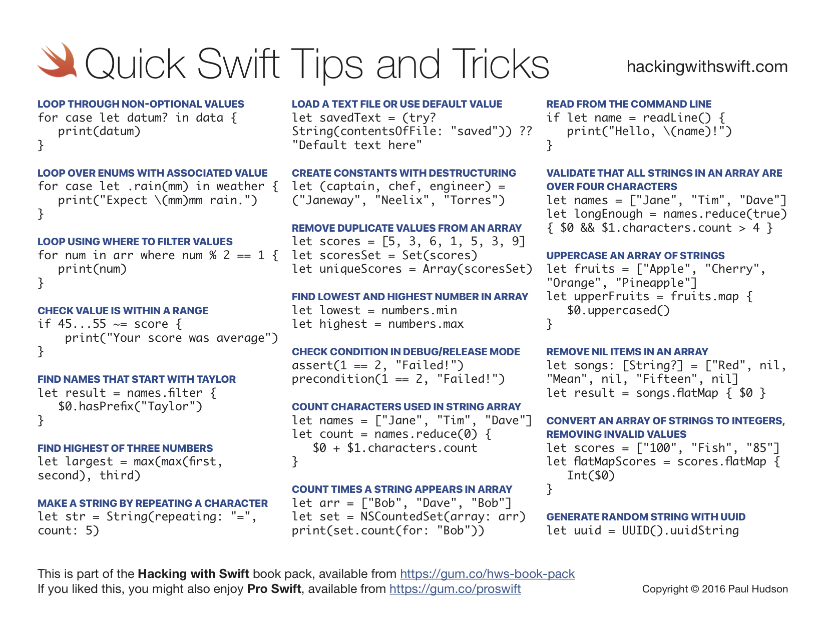 Swift Quick Tips